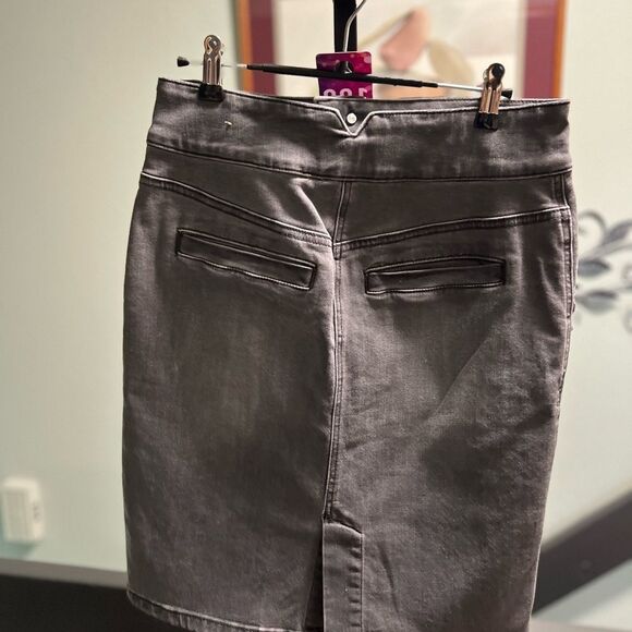 Prana Black Button-Front Pencil Skirt #DO198 - Picture 5 of 7